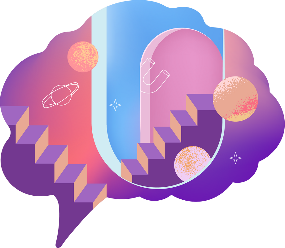 Cosmic Brain Concept Illustration